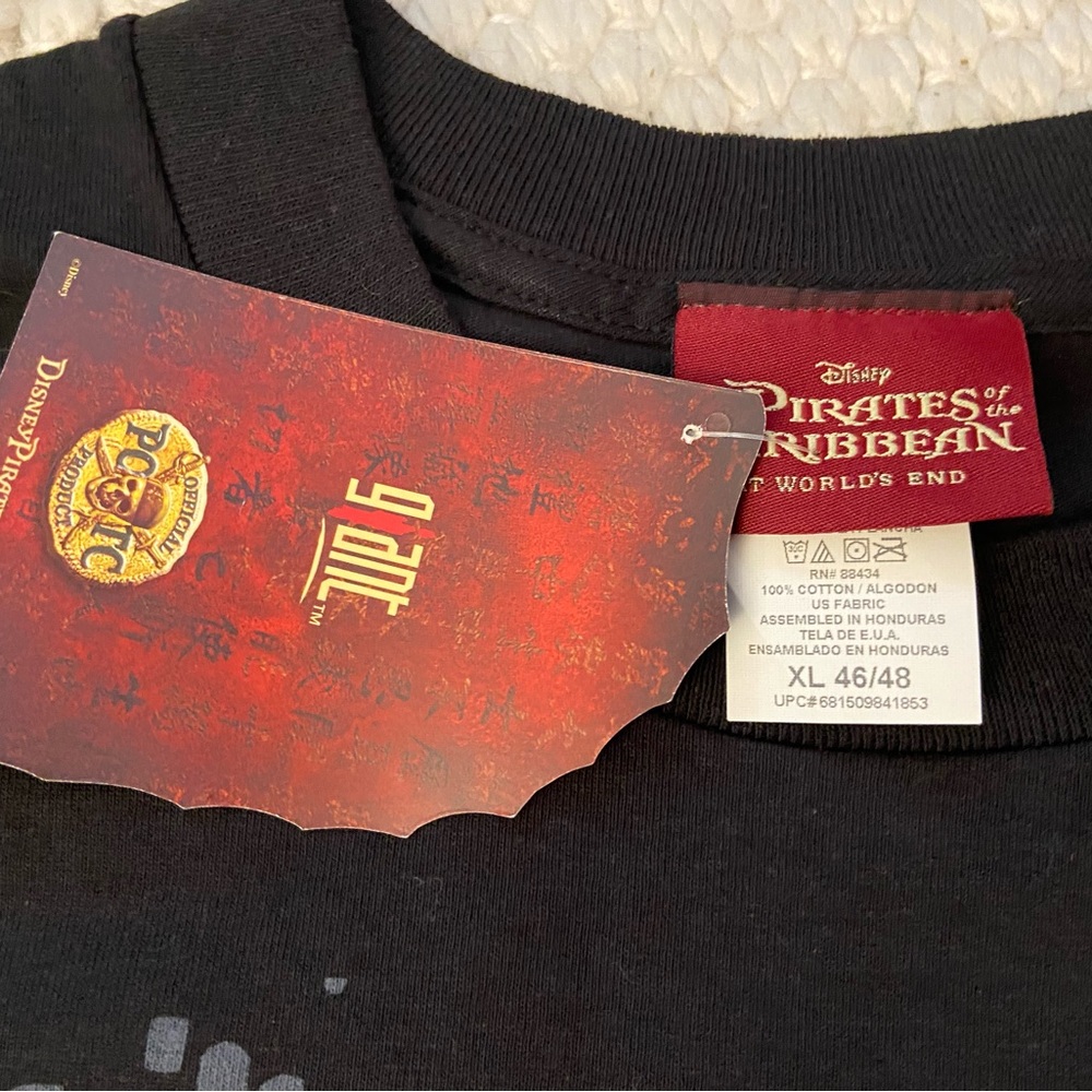 Vintage Pirates of the Caribbean Promo Shirt Size XL New with Tags - Picture 5 of 5